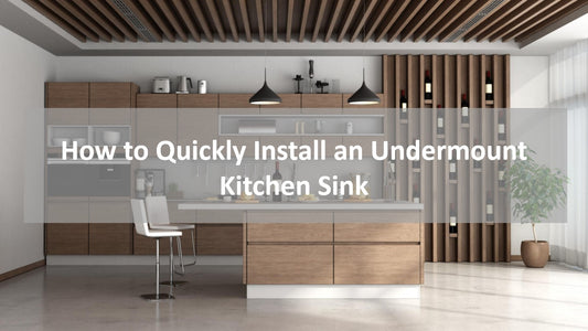 KOXKING: How to Quickly Install an Undermount Kitchen Sink