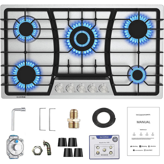 36 inch Bulit-in Gas Cooktop with 5 Burner