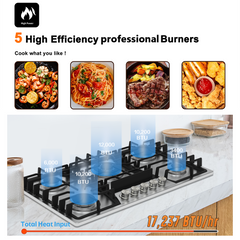 36 inch Bulit-in Gas Cooktop with 5 Burner